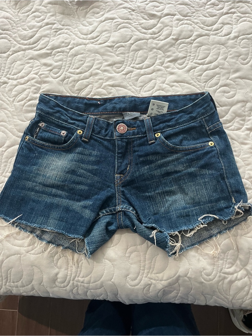 Armani Exchange Denim Cutoff Shorts Size 0